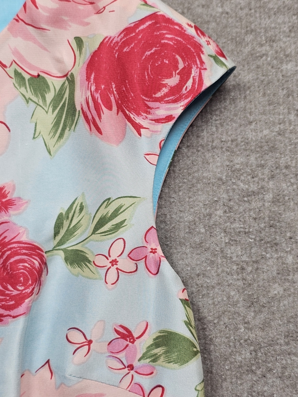 Vintage Spenser Jeremy Silk Rose Floral Sheath Dress Cottagecore 6 - Picture 7 of 14